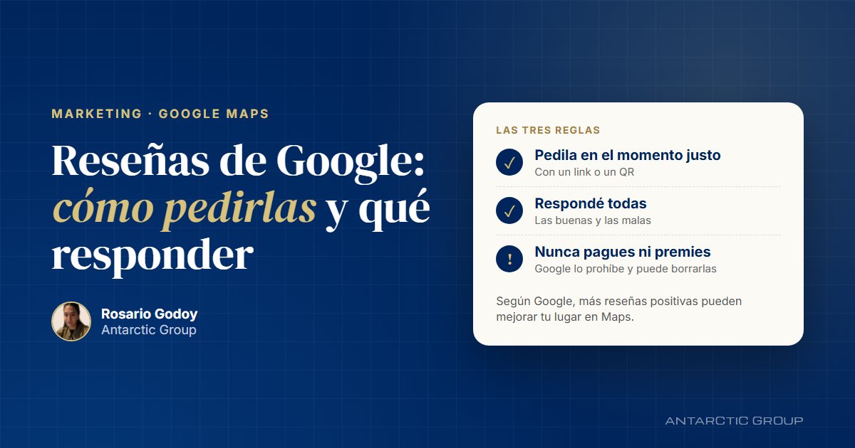 Reseñas de Google: pedirlas en el momento justo con un link o un QR, responder todas y nunca pagar ni premiar por una reseña